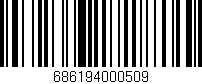 Código de barras (EAN, GTIN, SKU, ISBN): '686194000509'