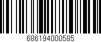 Código de barras (EAN, GTIN, SKU, ISBN): '686194000585'
