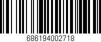 Código de barras (EAN, GTIN, SKU, ISBN): '686194002718'