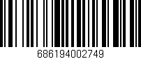 Código de barras (EAN, GTIN, SKU, ISBN): '686194002749'