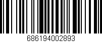 Código de barras (EAN, GTIN, SKU, ISBN): '686194002893'