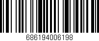 Código de barras (EAN, GTIN, SKU, ISBN): '686194006198'