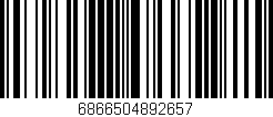 Código de barras (EAN, GTIN, SKU, ISBN): '6866504892657'