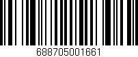 Código de barras (EAN, GTIN, SKU, ISBN): '688705001661'