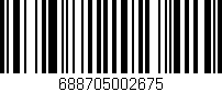 Código de barras (EAN, GTIN, SKU, ISBN): '688705002675'