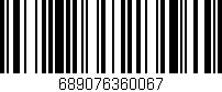 Código de barras (EAN, GTIN, SKU, ISBN): '689076360067'
