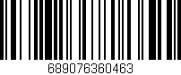 Código de barras (EAN, GTIN, SKU, ISBN): '689076360463'