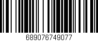 Código de barras (EAN, GTIN, SKU, ISBN): '689076749077'