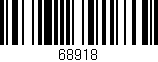 Código de barras (EAN, GTIN, SKU, ISBN): '68918'