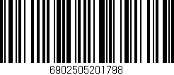 Código de barras (EAN, GTIN, SKU, ISBN): '6902505201798'