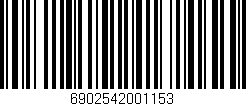 Código de barras (EAN, GTIN, SKU, ISBN): '6902542001153'