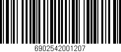 Código de barras (EAN, GTIN, SKU, ISBN): '6902542001207'