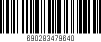Código de barras (EAN, GTIN, SKU, ISBN): '690283479640'