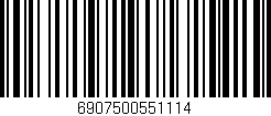 Código de barras (EAN, GTIN, SKU, ISBN): '6907500551114'