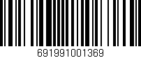 Código de barras (EAN, GTIN, SKU, ISBN): '691991001369'