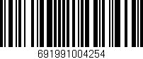Código de barras (EAN, GTIN, SKU, ISBN): '691991004254'