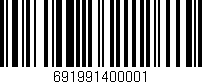 Código de barras (EAN, GTIN, SKU, ISBN): '691991400001'