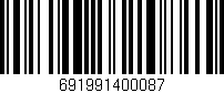 Código de barras (EAN, GTIN, SKU, ISBN): '691991400087'