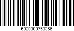 Código de barras (EAN, GTIN, SKU, ISBN): '6920303753356'