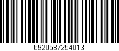 Código de barras (EAN, GTIN, SKU, ISBN): '6920587254013'