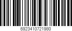 Código de barras (EAN, GTIN, SKU, ISBN): '6923410721980'
