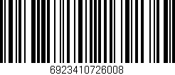 Código de barras (EAN, GTIN, SKU, ISBN): '6923410726008'