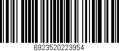 Código de barras (EAN, GTIN, SKU, ISBN): '6923520223954'