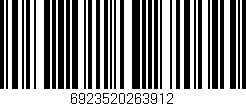 Código de barras (EAN, GTIN, SKU, ISBN): '6923520263912'
