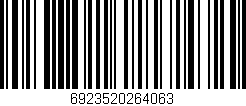 Código de barras (EAN, GTIN, SKU, ISBN): '6923520264063'