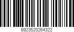 Código de barras (EAN, GTIN, SKU, ISBN): '6923520264322'