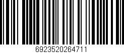 Código de barras (EAN, GTIN, SKU, ISBN): '6923520264711'