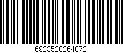 Código de barras (EAN, GTIN, SKU, ISBN): '6923520264872'