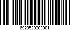 Código de barras (EAN, GTIN, SKU, ISBN): '6923520280001'