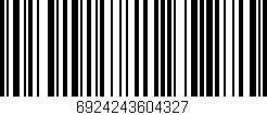 Código de barras (EAN, GTIN, SKU, ISBN): '6924243604327'