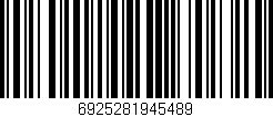Código de barras (EAN, GTIN, SKU, ISBN): '6925281945489'
