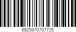 Código de barras (EAN, GTIN, SKU, ISBN): '6925970707725'
