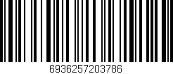 Código de barras (EAN, GTIN, SKU, ISBN): '6936257203786'