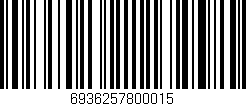 Código de barras (EAN, GTIN, SKU, ISBN): '6936257800015'