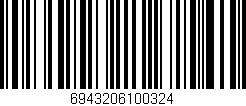 Código de barras (EAN, GTIN, SKU, ISBN): '6943206100324'
