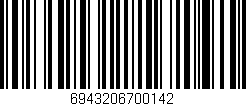 Código de barras (EAN, GTIN, SKU, ISBN): '6943206700142'