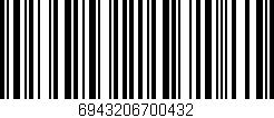 Código de barras (EAN, GTIN, SKU, ISBN): '6943206700432'