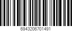 Código de barras (EAN, GTIN, SKU, ISBN): '6943206701491'
