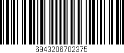 Código de barras (EAN, GTIN, SKU, ISBN): '6943206702375'