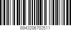Código de barras (EAN, GTIN, SKU, ISBN): '6943206702511'