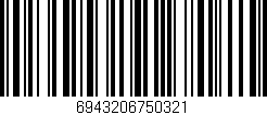Código de barras (EAN, GTIN, SKU, ISBN): '6943206750321'