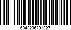 Código de barras (EAN, GTIN, SKU, ISBN): '6943206791027'