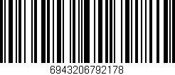 Código de barras (EAN, GTIN, SKU, ISBN): '6943206792178'