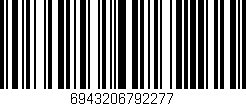Código de barras (EAN, GTIN, SKU, ISBN): '6943206792277'