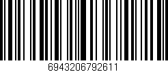 Código de barras (EAN, GTIN, SKU, ISBN): '6943206792611'
