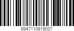 Código de barras (EAN, GTIN, SKU, ISBN): '6947110918037'